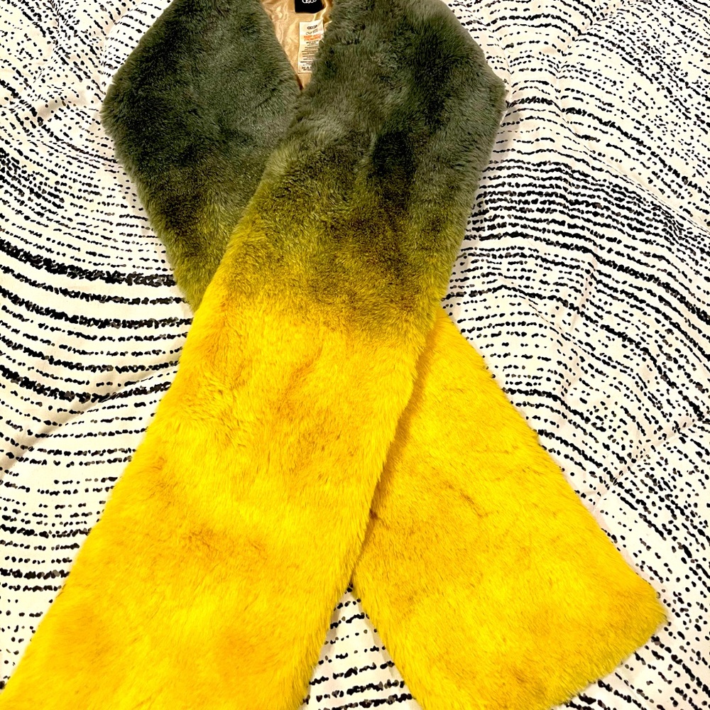 Asos ombré faux fur scarf